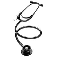 Basic Dual Head Stethoscope Black/Blackout Model: MDF (USA)