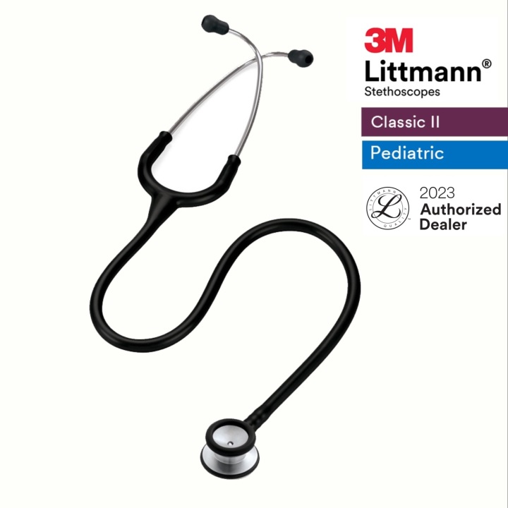 3M Littmann Classic II Peads Stethoscope Black Model: 2113 (USA)